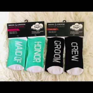 NWT Just Sayin’ Wedding Party Sock Set